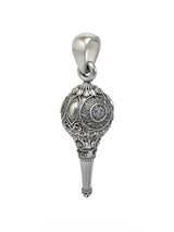 Hanuman Gada Sterling Silver Pendant