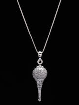 Hanuman Gada Sterling Silver Pendant