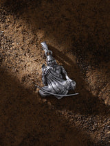 Seated Mogal Maa Sterling Silver Goddess Pendant