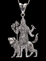 Kaal Bhairava Fierce Form of Shiva Sterling Silver Pendant