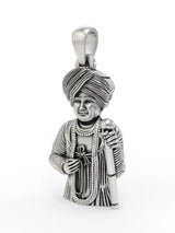 Jalaram Bapa Sterling Silver Pendant for Men and Women