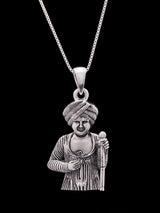 Jalaram Bapa Sterling Silver Pendant for Men and Women