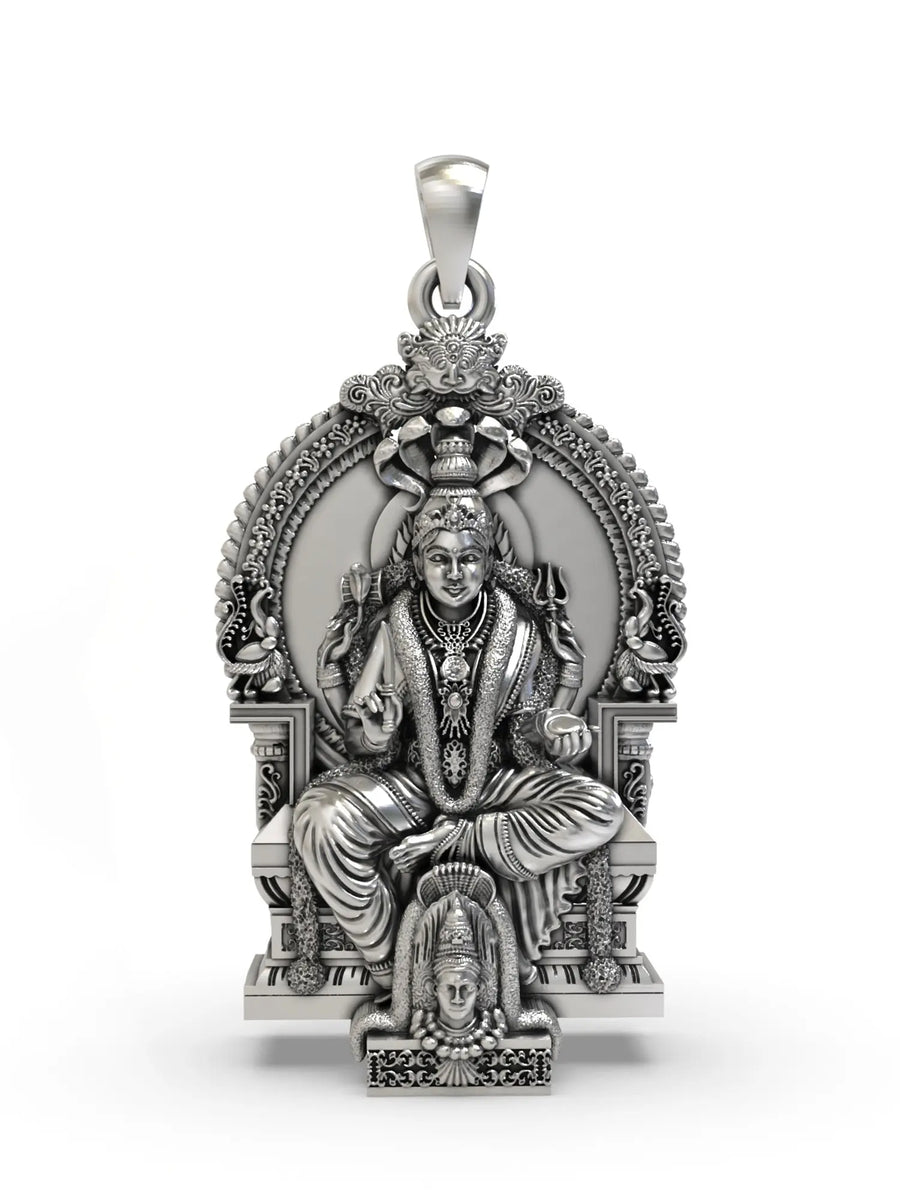 Goddess Mariamman Sterling Silver Pendant