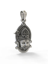 Khatu Shyam Baba Devotional Sterling Silver Pendant