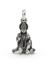 Blessing Hanuman Vintage Sterling Silver Pendant