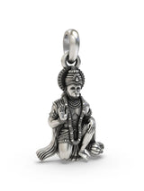 Blessing Hanuman Vintage Sterling Silver Pendant