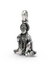 Blessing Hanuman Vintage Sterling Silver Pendant