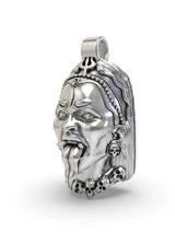 Goddess Kali Face Sterling Silver Pendant