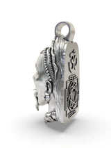 Goddess Kali Face Sterling Silver Pendant