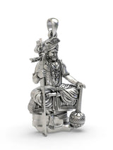 Lord Muneeswarar Sterling Silver Devotional Pendant