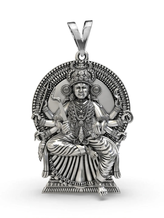 Chottanikkara Bhagavathi Mahalakshmi Sterling Silver Pendant