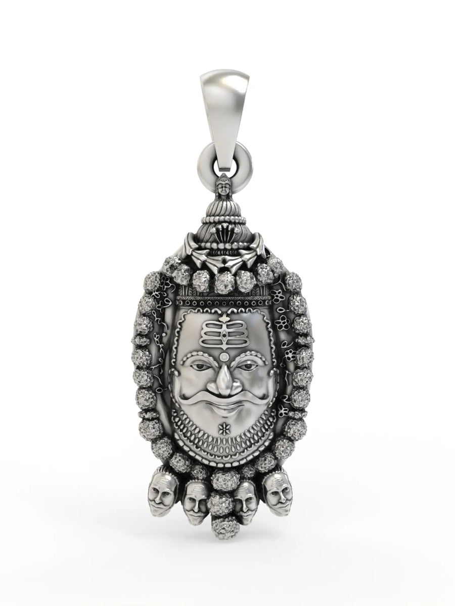 Mahakal Sterling Silver Pendant