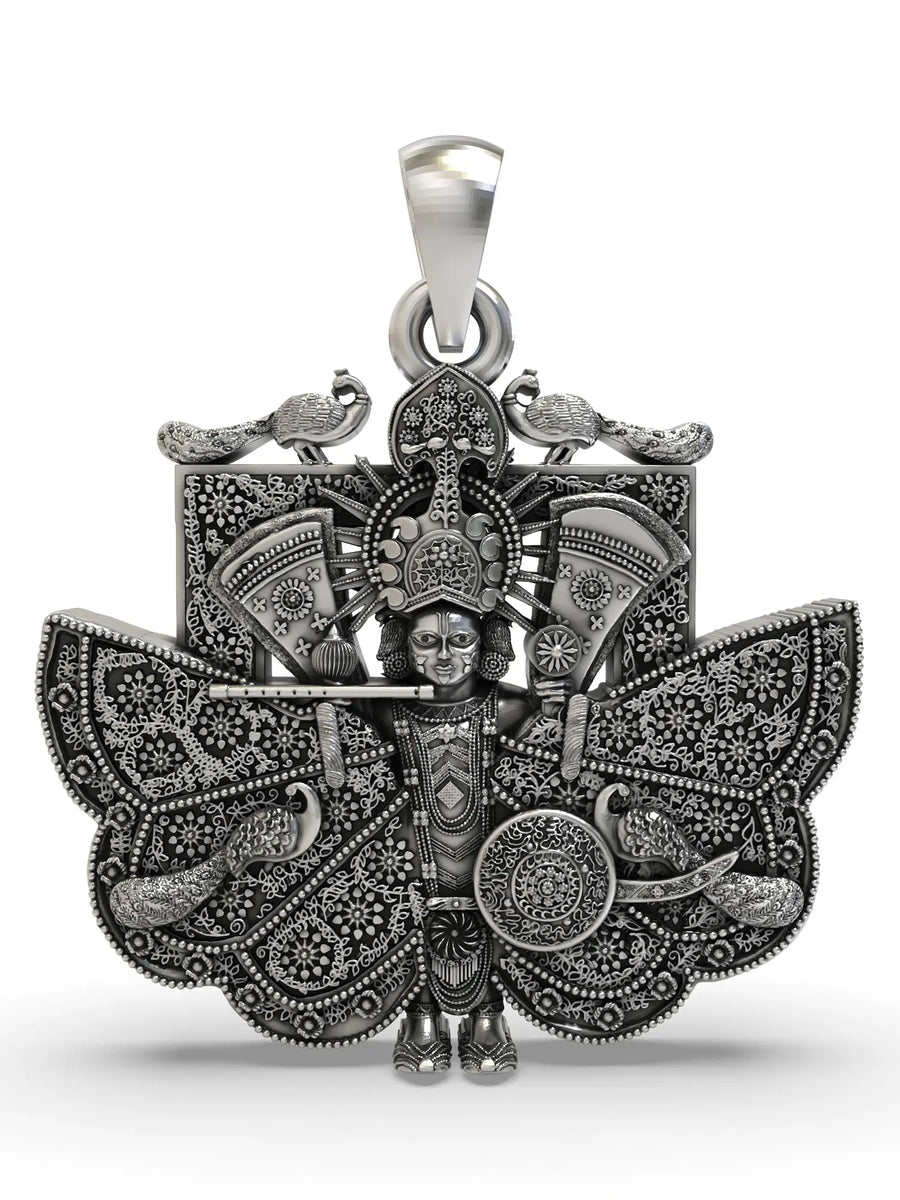 Sanwariya Seth Lord Krishna Sterling Silver Pendant