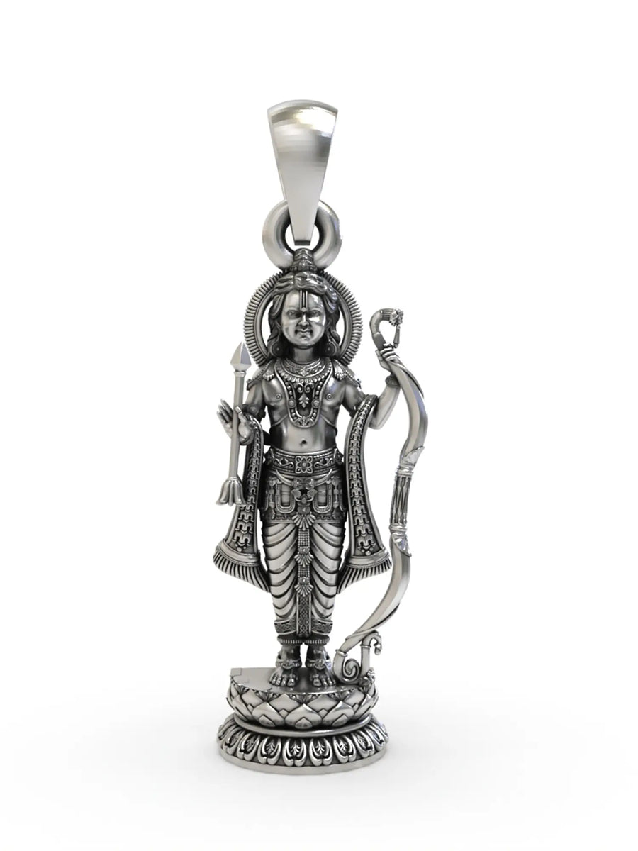 Ram Lalla Sterling Silver Devotional Pendant