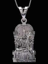 Goddess Kamakshi Amman Sterling Silver Pendant