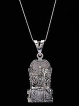 Goddess Kamakshi Amman Sterling Silver Pendant