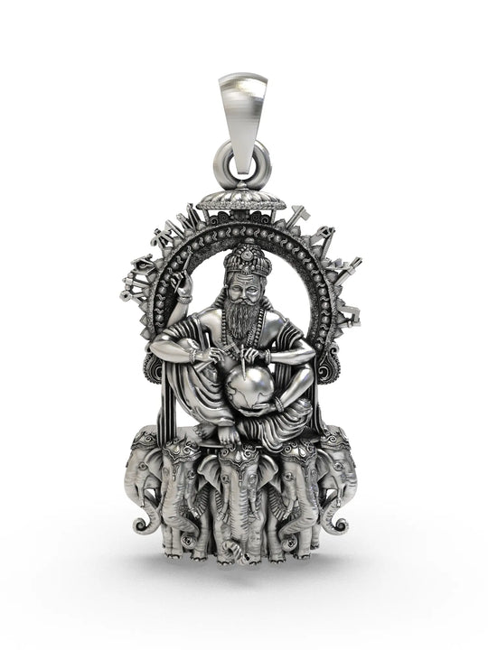 Vishvakarman Architect of the Devas Sterling Silver Pendant