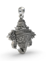 Vishnu Shankh Sterling Silver Pendant