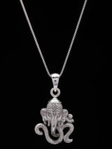 Om Ganesha Vintage Sterling Silver Pendant