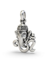 Om Ganesha Vintage Sterling Silver Pendant
