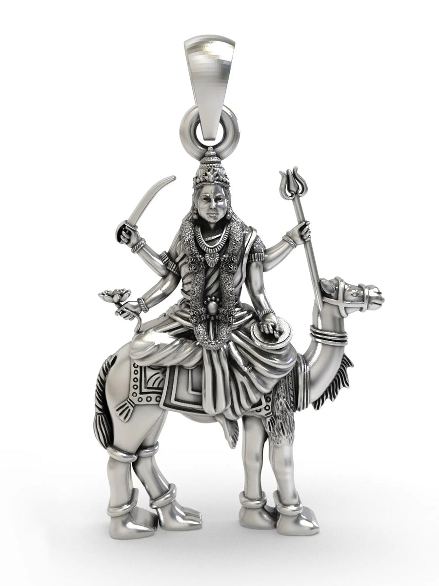 Momai Maa Goddess Sterling Silver Pendant