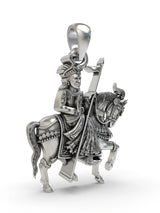 Ramdev Pir Baba Devotional Sterling Silver Pendant