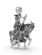 Ramdev Pir Baba Devotional Sterling Silver Pendant