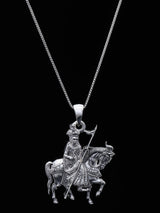 Ramdev Pir Baba Devotional Sterling Silver Pendant