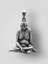 Shri Swami Samarth Vintage Sterling Silver Pendant