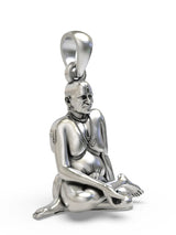 Shri Swami Samarth Vintage Sterling Silver Pendant