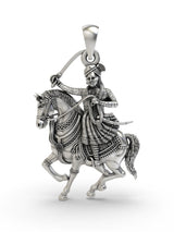 Veer Tejaji Folk Deity Sterling Silver Pendant