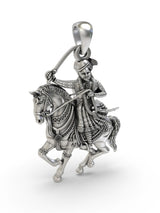 Veer Tejaji Folk Deity Sterling Silver Pendant