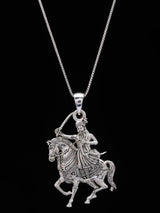 Veer Tejaji Folk Deity Sterling Silver Pendant