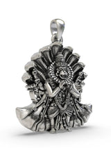 Lord Narasimha Fourth Avatar of Vishnu Silver Pendant