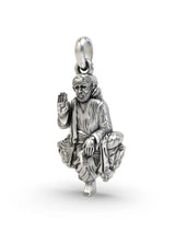 Shirdi Sai Baba Polished Sterling Silver Pendant