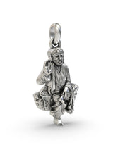 Shirdi Sai Baba Polished Sterling Silver Pendant