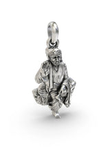 Shirdi Sai Baba Polished Sterling Silver Pendant