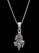 Shirdi Sai Baba Polished Sterling Silver Pendant