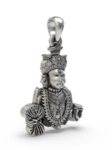Swaminarayan Sterling Silver Pendant
