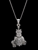 Swaminarayan Sterling Silver Pendant