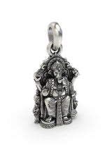 Seated Ganesha Vintage Polish Sterling Silver Pendant