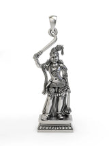 Karuppasamy Folk Deity Sterling Silver Pendant
