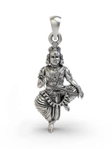 Lord Sastha Sterling Silver Pendant