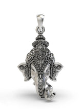 Lord Ganesha Face Sterling Silver Pendant