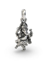 Nritya Ganapati Polished Sterling Silver Pendant