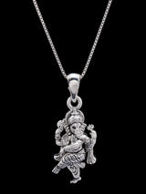 Nritya Ganapati Polished Sterling Silver Pendant