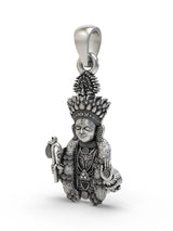 Hari Krishna Maharaj Sterling Silver Pendant