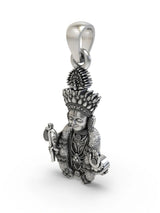 Hari Krishna Maharaj Sterling Silver Pendant