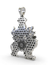Goddess Pratyangira Sterling Silver Pendant