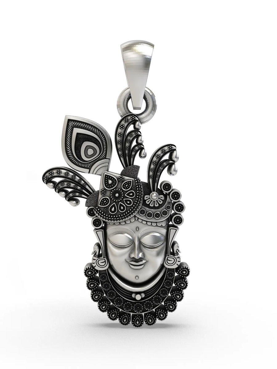 Shrinathji Face Sterling Silver Pendant